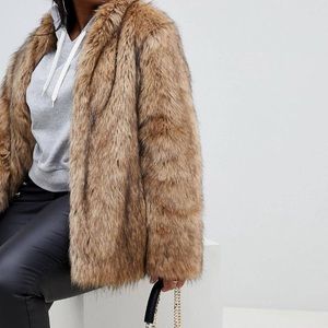 ASOS CURVE Faux Fur Coat